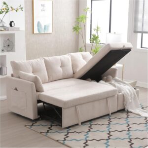 Sapgaks Divano ad angolo convertibile con sedili di stoccaggio